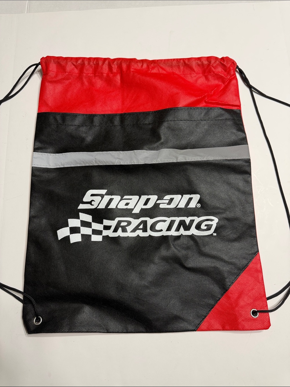 Snap-on Racing Drawstring Backpack - Black & Red - Picture 5 of 9